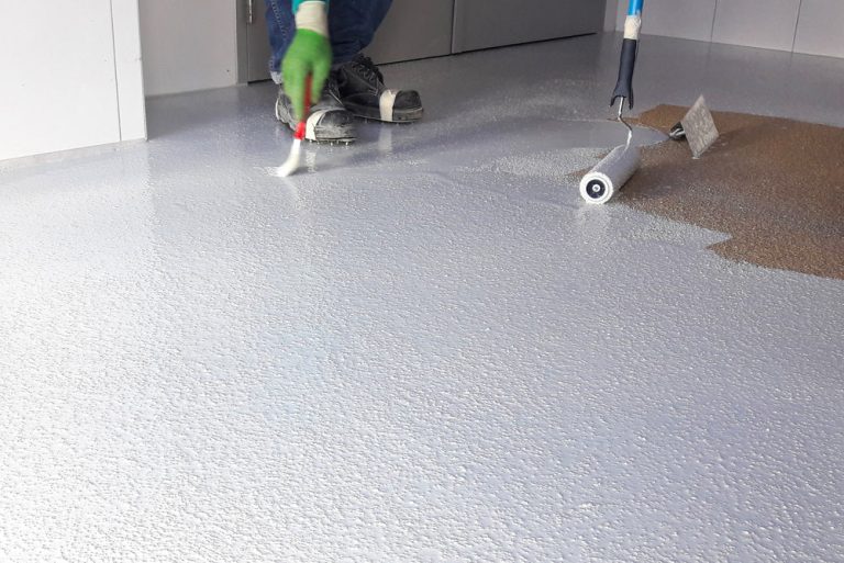 Concrete floor coating